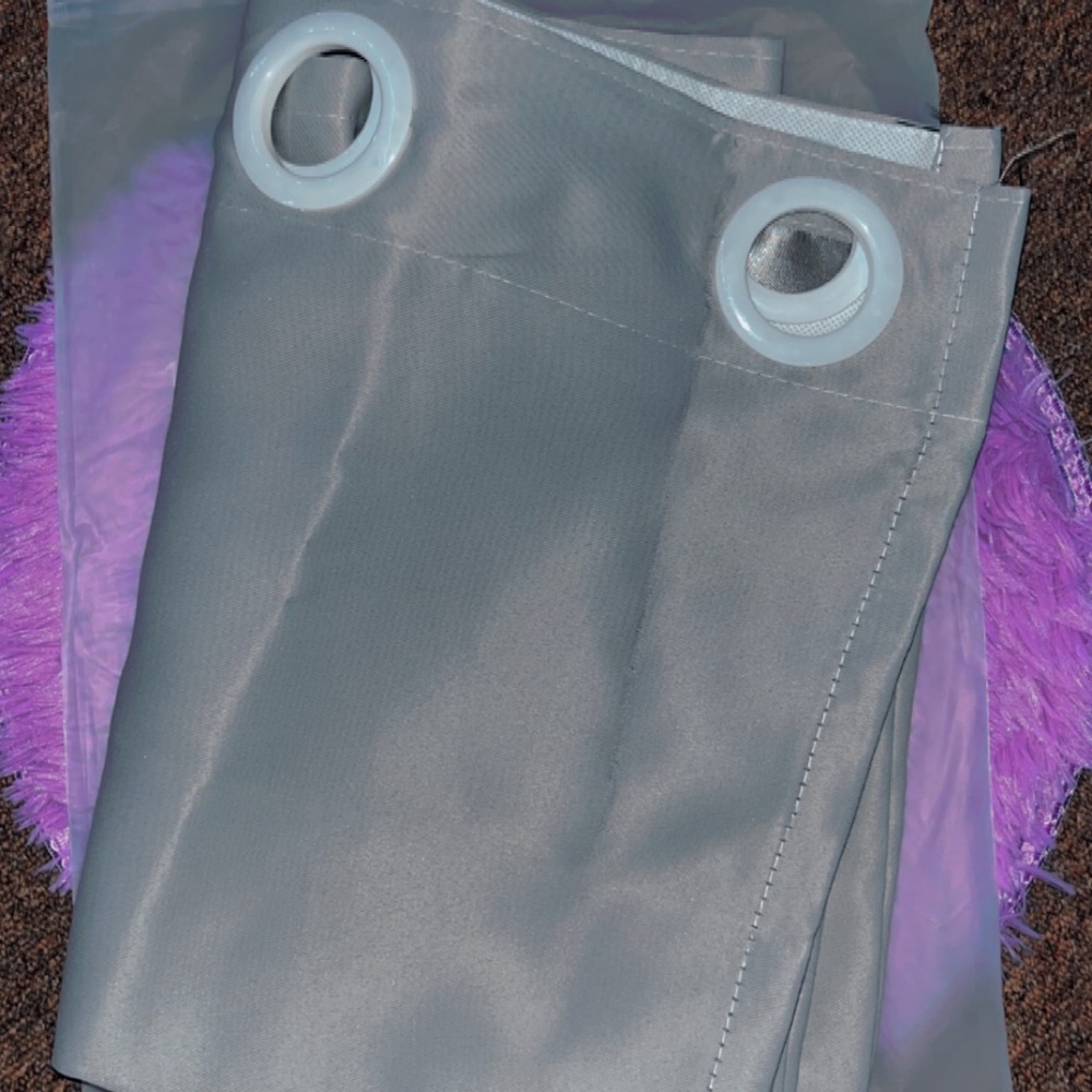Grey One Panel Curtain